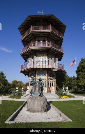 USA, Maryland, Baltimore, Patterson Park Star Spangled Banner Turm-Pagode Stockfoto