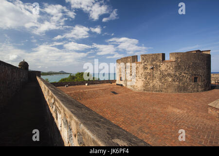 Dominikanische Republik, Nordküste, Puerto Plata, Festung Fuerte de San Felipe Stockfoto