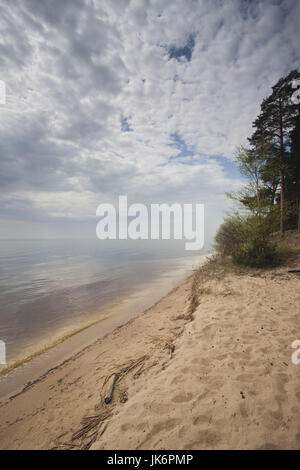 Estland, nordöstlichen Estland Kauksi, Ansicht des Peipussee an Grenze zu Russland Stockfoto