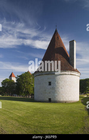 Estland, westlichen Estland Inseln, Insel Saaremaa, Kuressaare, Kuressaare Schloss Turm Stockfoto