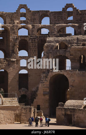 Tunesien, Tunesien Central Coast, El Jem, Kolosseum, b. 238 n. Chr. Stockfoto