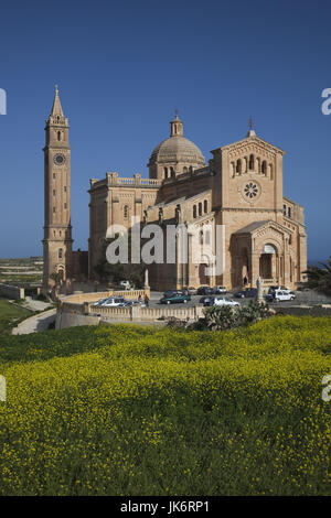 Malta, Insel Gozo, Gharb, Basilika von Ta-Pinu, außen, morgen Stockfoto