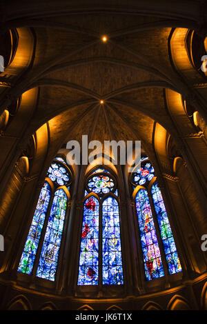 Cathedrale Notre Dame, Reims, Marne, Champagne-Ardenne, Frankreich Interieur Stockfoto