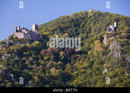 Ribeauvillé, Burgruinen, Alasatian Weinstraße, Haut-Rhin, Elsass, Frankreich Stockfoto