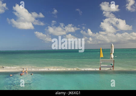 Pool, Ozean, Karibik, Bahamas, Ausblick Stockfoto