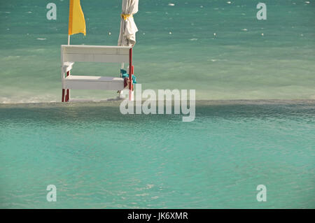 Pool, Ozean, Karibik, Bahamas, Stuhl Stockfoto