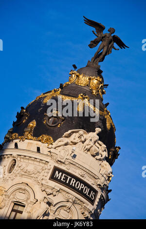 Spanien, Madrid, Centro Region, Metropolitan Building, morgen Stockfoto