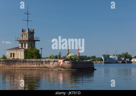 Russland, Sankt Petersburg, Kronshtadt, Zar Peter die Marine Größen Festungsstadt Petrowski Hafen Stockfoto