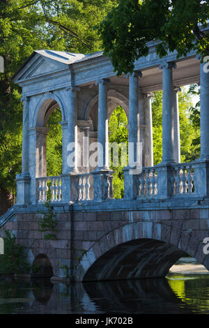 Russland, Sankt Petersburg, Puschkin-Zarskoje Selo, Marmor-Brücke Stockfoto