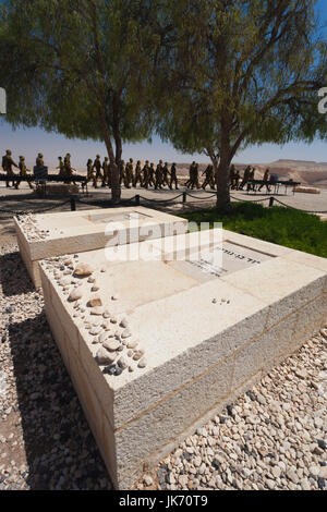 Israel, The Negev, Sde Boker, Grabstätte des ersten israelischen Ministerpräsidenten David Ben-Gurion und seiner Frau Paula Stockfoto