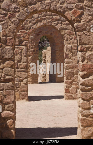 Aqaba, Jordanien Aqaba Fort, osmanische Festung, Torbögen Stockfoto