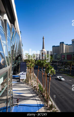 CityCenter, Blick auf den Strip, Las Vegas Boulevard, Las Vegas, Nevada, USA Stockfoto