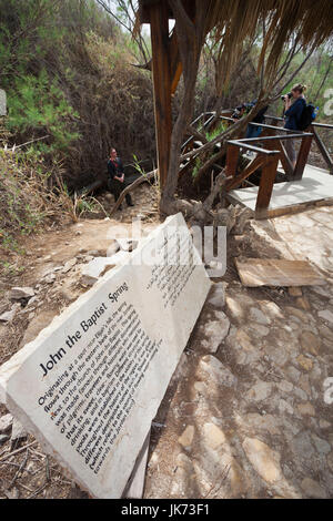 Jordanien, Jordanien River Valley, Bethany-Beyond-The-Jordan-Al-Maghtas, Taufstelle Jesu Christi, Frühling von Johannes dem Täufer, NR Stockfoto