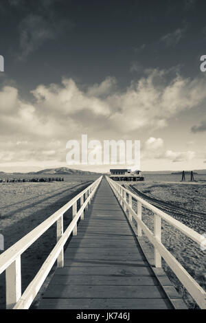 USA, California, San Francisco, Presidio, Golden Gate National Recreation Area, Crissy Field Pier, morgen Stockfoto