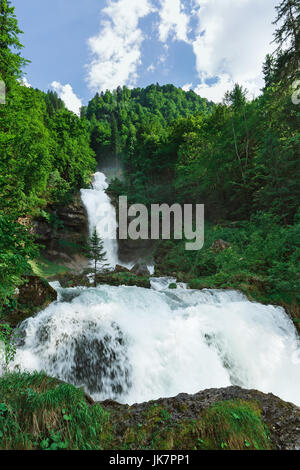 Giessbach Wasserfälle der Schweiz Stockfoto