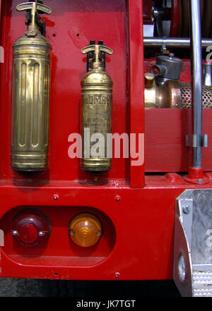 Strathclyde Feuerwehr Erhaltung Gruppe Gesellschaft Vintage Apparate- und Motorenbaus Feuershow Stockfoto