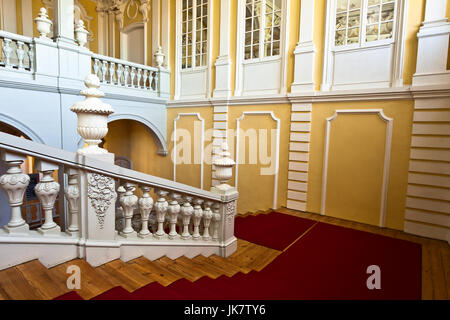 Pilsrundale, Lettland - 28. Mai 2016.; Innere des Schloss Rundale. Rundale Palace ist eines der bedeutendsten Denkmäler der Barock- und Rokoko-Kunst in Stockfoto