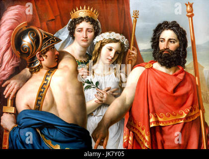 Jacques-Louis David, der Zorn des Achilles 1819 Öl auf Leinwand. Kimbell Art Museum, Fort Worth, Texas, USA. Stockfoto