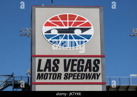 Las Vegas - ca. Juli 2017: Las Vegas Motor Speedway. LVMS beherbergt NASCAR und NHRA Veranstaltungen einschließlich der Pennzoil 400 ich Stockfoto