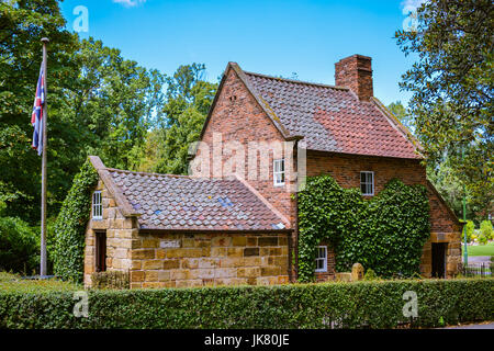 Historische Kapitän Cook Cottage - Melbourne, Australien Stockfoto