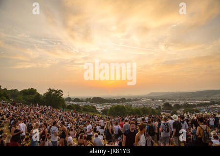 Glastonbury Festival 2017 - Tag 1 Mitwirkende: Atmosphäre wo: Somerset, Vereinigtes Königreich bei: 21. Juni 2017 Credit: WENN.com Stockfoto