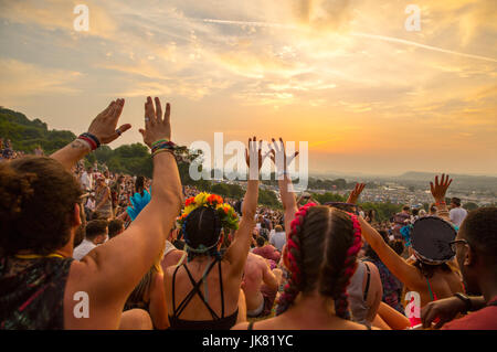 Glastonbury Festival 2017 - Tag 1 Mitwirkende: Atmosphäre wo: Somerset, Vereinigtes Königreich bei: 21. Juni 2017 Credit: WENN.com Stockfoto