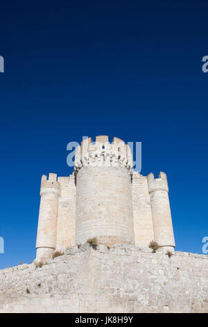 Spanien, Castilla y Leon Region, Provinz Valladolid, Penafiel, Castillo Penafiel, enthält das Weinmuseum von Valladolid Provinz Stockfoto