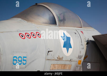 Israel, The Negev werden-er Sheva, Israeli Air Force Museum, Hatzerim Israeli Air Force base, USA gebauten f-15 Eagle Kämpfer Stockfoto