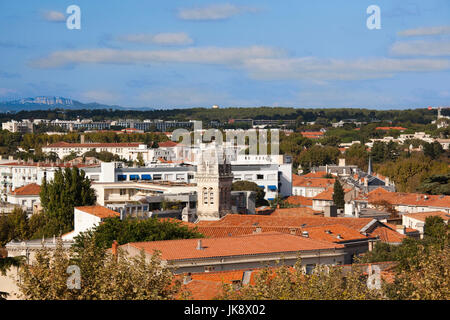 Frankreich, Languedoc-Roussillon, Departement Hérault, Montpellier, Blick auf die Stadt vom Promenade du Peyrou park Stockfoto