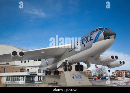 USA, Colorado, Denver, Flügel über dem Rockies, Air and Space Museum, b-52 bomber Stockfoto