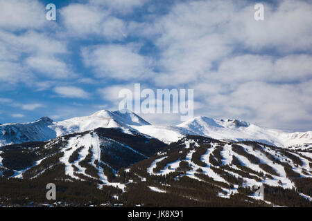 USA, Colorado, Breckenridge, Blick von zehn Meile Mountain Range Stockfoto