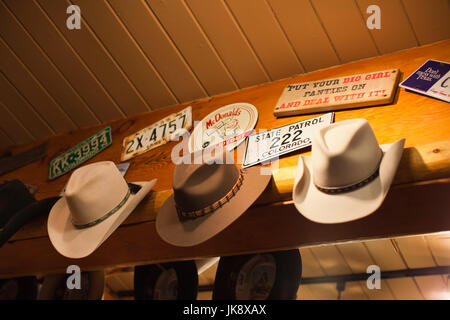 Cowboy-Hüte, Kemo Sabe Shop, Aspen, Colorado, USA Stockfoto