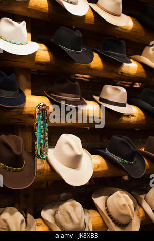 Cowboy-Hüte, Kemo Sabe Shop, Aspen, Colorado, USA Stockfoto