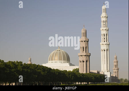 Oman, Maskat, Moschee Ghala & Al-Ghubrah, findet, Minarette, Stockfoto