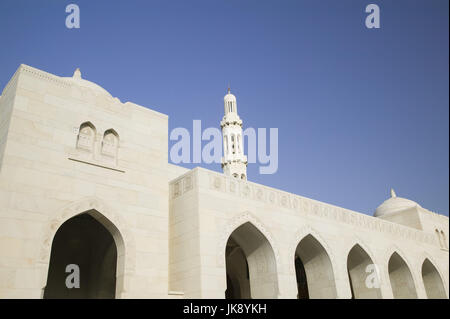 Oman, Maskat, Moschee Ghala & Al-Ghubrah, Detail, Stockfoto