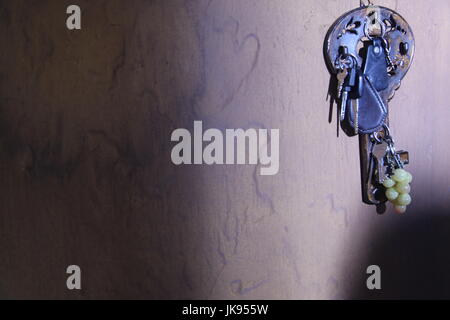 Schlüssel an der Rezeption Stockfoto