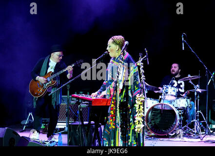 Nino Katamadze - führt die berühmte jazz-Sängerin aus Georgia am 3. Oktober 2016 in Bialystok, Polen Stockfoto
