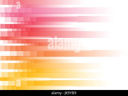 Square Abstract Background, abstrakte Pixelspeed auf weißem Hintergrund, geometrische Motion Vorlage, Vector Illustration Stock Vektor