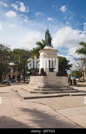 Kuba, Varadero, Colon, Parque De La Libertad Park, Christopher Columbus-statue Stockfoto