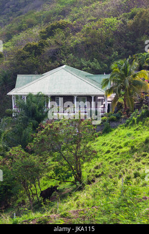 St. Vincent und die Grenadinen, St. Vincent, Leeward Coast, Peters Hoffnung, Insel Haus Stockfoto