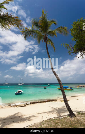 St. Vincent und die Grenadinen, Mustique, Britannia Bay, Boote Stockfoto