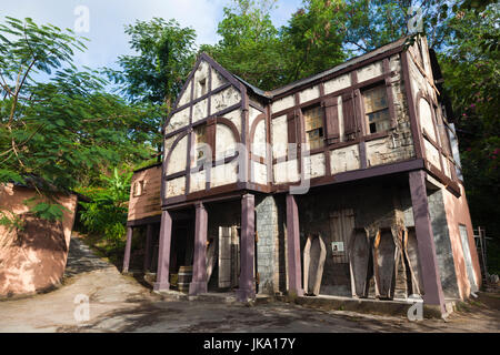 St. Vincent und die Grenadinen, St. Vincent, Leeward Coast, Wallilabou Bay, Film-set von Fluch der Karibik film Stockfoto