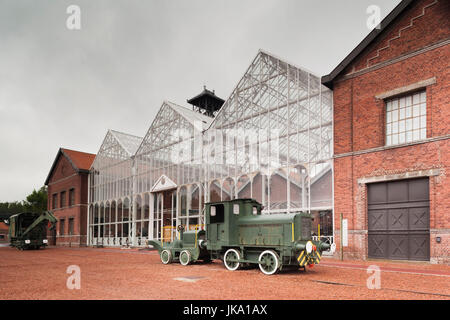 Frankreich, Region Nord-Pas de Calais, Nord-Abteilung, Französisch-Flandern-Bereich, Lewarde Centre Historique Minier, Bergbau-Museum befindet sich in der umgebauten Gebäuden der Delloye Coal Mine, außen Stockfoto