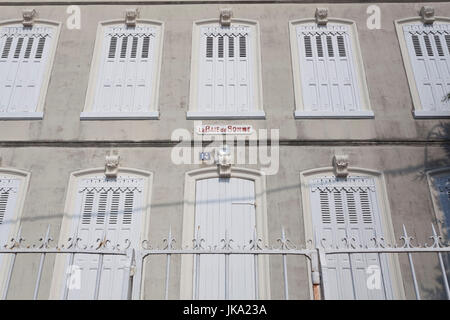 Frankreich, Region Picardie, Somme-Abteilung, Le Crotoy, Somme Bucht Ferienort La Baie de Somme Schild am Gebäude Stockfoto