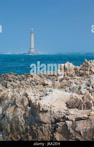 Frankreich, Normandie, Manche Abteilung Goury, Cap De La Hague Leuchtturm Stockfoto