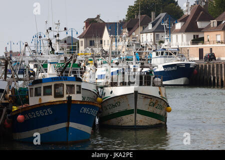 D-Day Strände Gegend, Port En Bessin, Fischerboote, Calvados Abteilung, Normandie, Frankreich Stockfoto