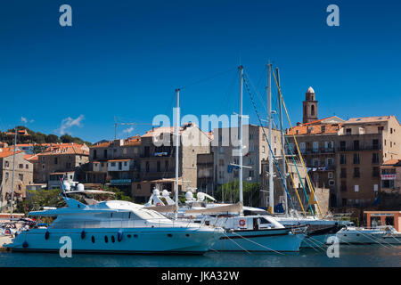 Frankreich, Korsika, Departement Corse-du-Sud, Korsika South Coast Region, Propriano, Stadt marina Stockfoto