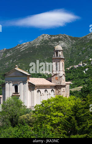 Frankreich, Korsika, Haute-Corse Abteilung, La Balagne Region, Feliceto, barocken Stadtkirche Stockfoto