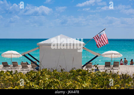 USA, Miami Beach, Blick auf Miami Beach von der Beachwalk Stockfoto