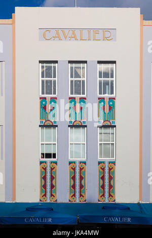 USA, Miami Beach, South Beach, Art-Deco-Hotel Kavalier, Ocean Drive, dawn Stockfoto